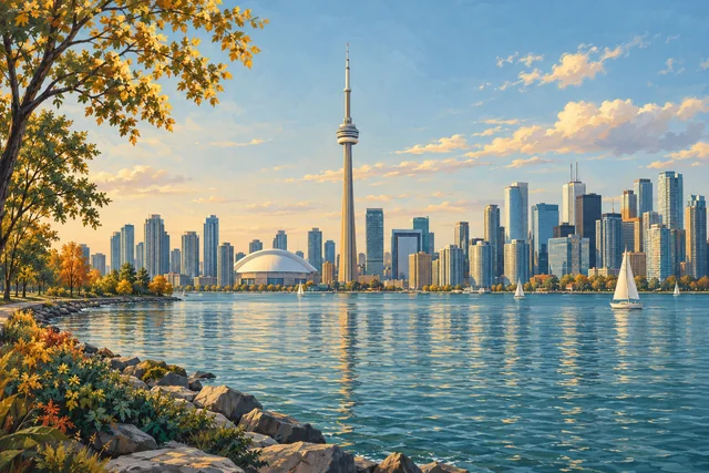 Canada landscape illustration