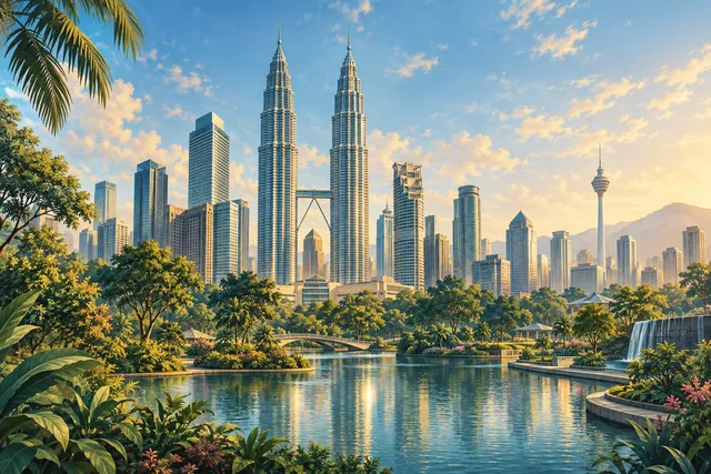 Malaysia MM2H landscape illustration