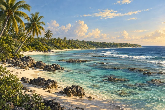 Nauru landscape illustration